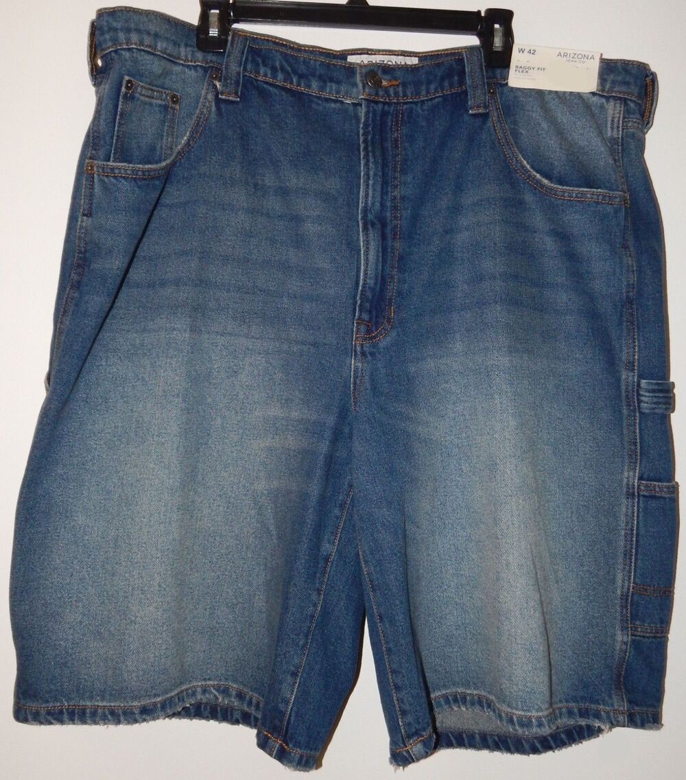 Arizona Carpenter Shorts Men's 42 FLEX Baggy FIT Loose High-Rise Denim NWT DST